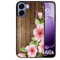 Coque pour Oppo A6 A6 A6K bois fleur rose