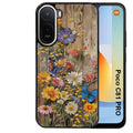 Coque pour POCO C81 PRO bois et papillon 1