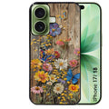Coque pour Iphone 18 / PRO / PRO MAX / 18E bois et papillon 1