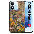 Coque pour Redmi Note 17 et PRO 4G 5G Max bois et papillon 1