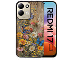 Coque pour Redmi 17 et 17C 4G 5G bois et papillon 1