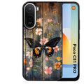 Coque pour POCO C81 PRO bois et papillon 2