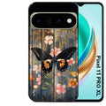 Coque pour Pixel 10 / 11 / PRO / XL bois et papillon 2