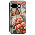 Coque pour Pixel 8A 9A 10A bois et papillon 3