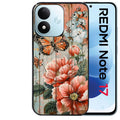 Coque pour Redmi Note 17 et PRO 4G 5G Max bois et papillon 3