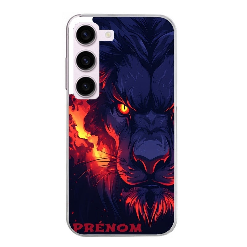 Coque taperso pour Galaxy A13 4G et 5G A23 A53 avec motif lion anime protection antichoc personnalisée