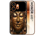 Coque noire taperso pour Honor 600 et 600 PRO avec motif bouddha et mosaique protection antichoc personnalisée