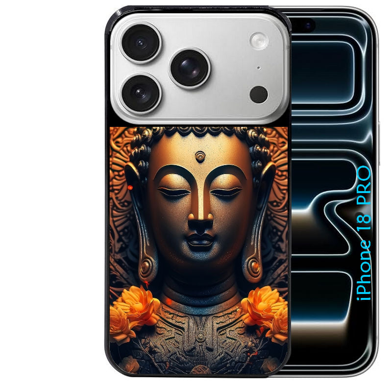Coque pour Iphone 18 / PRO / PRO MAX / 18E bouddha et fleur