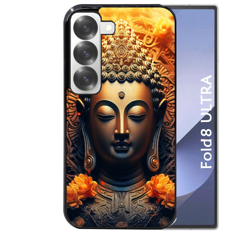 Coque pour Z FOLD 8 ULTRA bouddha et fleur