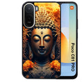 Coque pour POCO C81 PRO bouddha et fleur