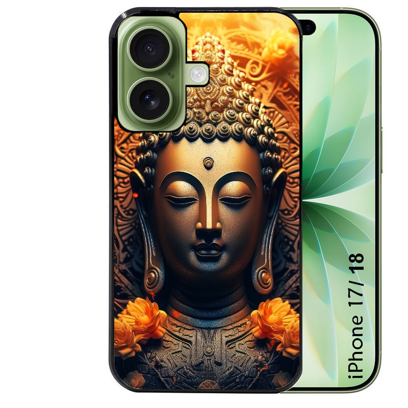 Coque pour Iphone 18 / PRO / PRO MAX / 18E bouddha et fleur