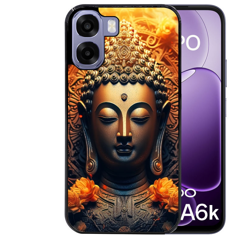 Coque pour Oppo A6 A6 A6K bouddha et fleur