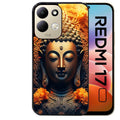 Coque pour Redmi 17 et 17C 4G 5G bouddha et fleur