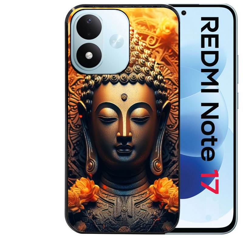 Coque pour Redmi Note 17 et PRO 4G 5G Max bouddha et fleur
