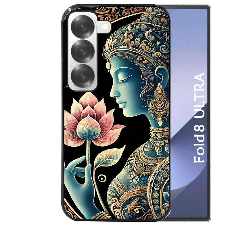 Coque pour Z Fold 8 / ULTRA bouddha et lotus