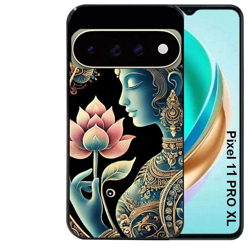 Coque pour Pixel 10 / 11 / PRO / XL bouddha et lotus