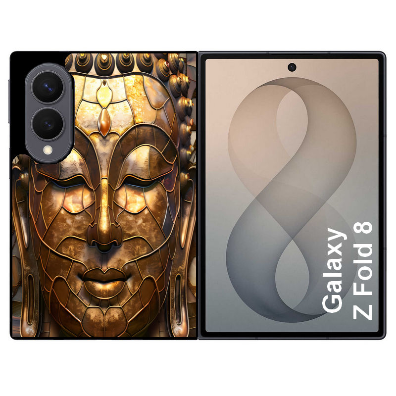 Coque pour Z FOLD 8 bouddha et mosaique