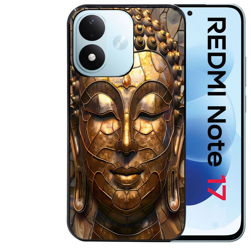 Coque pour Redmi Note 17 et PRO 4G 5G Max bouddha et mosaique