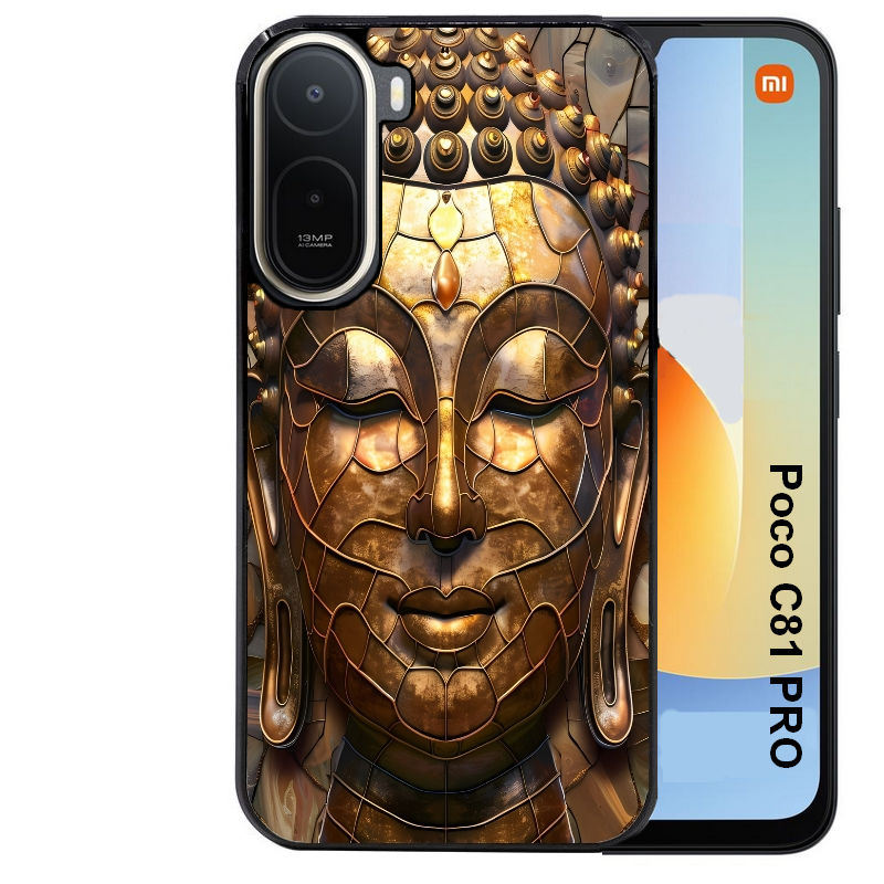 Coque pour POCO C81 PRO bouddha et mosaique