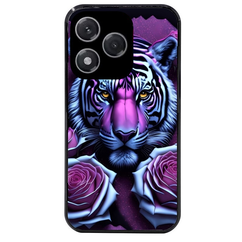 Coque noire taperso pour Honor 400 et Lite Pro Smart avec motif tigre uv style manga protection antichoc personnalisée