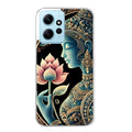 Coque taperso pour Redmi Note 12 4G 5G PRO 4G avec motif bouddha et lotus protection antichoc personnalisée