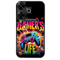 Coque noire taperso pour POCO M6 4G avec motif gamer life protection antichoc personnalisée