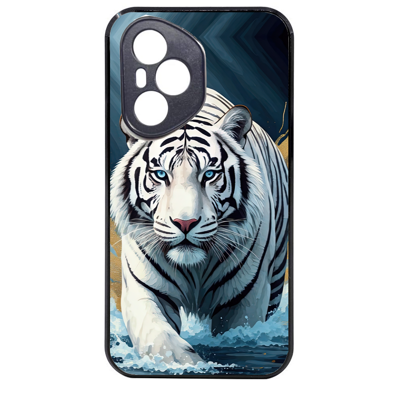 Coque noire taperso pour Honor 400 et Lite Pro Smart avec motif tigre polaire protection antichoc personnalisée