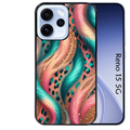 Coque noire taperso pour OPPO Reno 15 et F FS 5G avec motif effet fourrure leopard 2 protection antichoc personnalisée