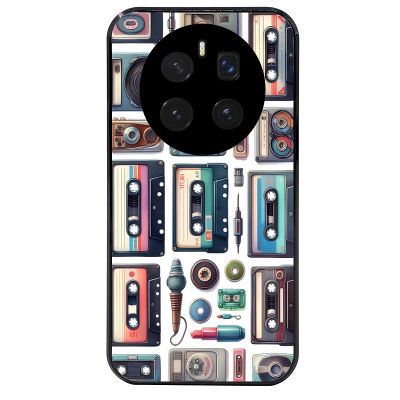Coque noire taperso pour Magic 7 LITE et PRO avec motif cassette multi protection antichoc personnalisée