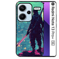 Coque noire taperso pour Redmi Note 13 PRO PLUS 5G avec motif samourai new york protection antichoc personnalisée