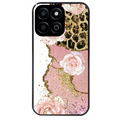 Coque noire taperso pour Honor X6B X5C X5C PLUS avec motif marbre fleur leopard protection antichoc personnalisée
