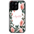 Coque noire taperso pour Honor 70 LITE 90 et LITE avec motif cadre fleur pastel personnalisee protection antichoc personnalisée
