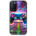 Coque noire taperso pour OPPO A72 4G avec motif gamer electro personnalisee protection antichoc personnalisée