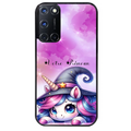Coque noire taperso pour OPPO Reno 8 LITE avec motif licorne magic avec prenom protection antichoc personnalisée