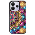 Coque noire taperso pour Redmi Note 14 et PRO PLUS 4G 5G avec motif mandala 2 protection antichoc personnalisée