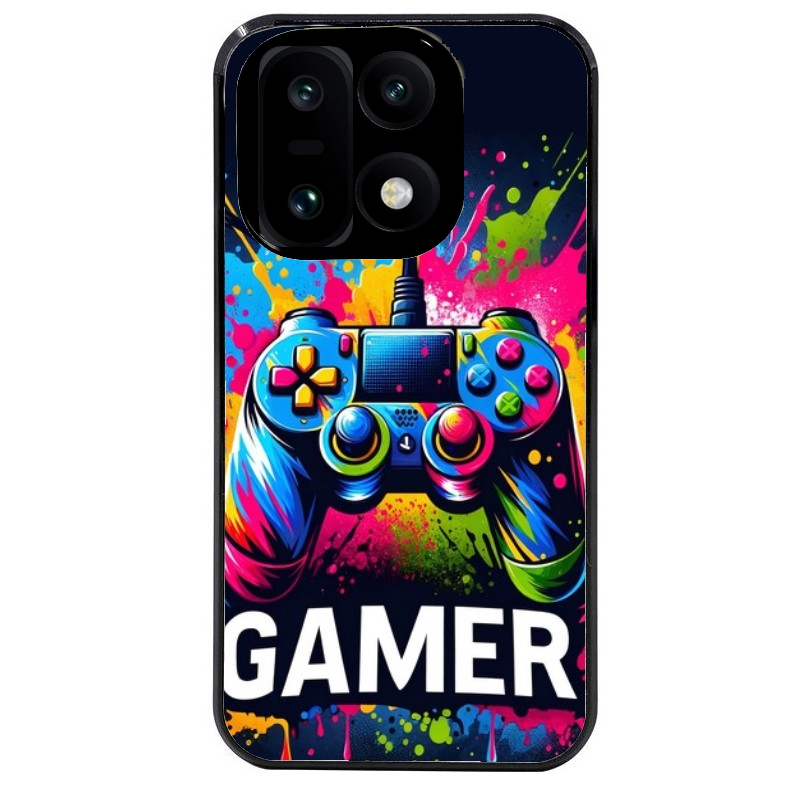 Coque noire taperso pour OnePlus 15 avec motif gamer protection antichoc personnalisée