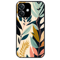 Coque noire taperso pour OPPO A40 avec motif vintage et fleur protection antichoc personnalisée