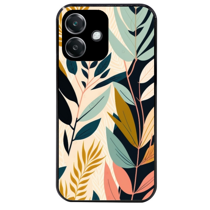 Coque noire taperso pour OPPO A40 avec motif vintage et fleur protection antichoc personnalisée