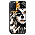 Coque noire taperso pour OPPO Reno 8 LITE avec motif tete de mort tatoo protection antichoc personnalisée