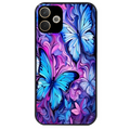 Coque noire taperso pour OPPO A5 PRO 4G et 5G avec motif papillon violet uv protection antichoc personnalisée