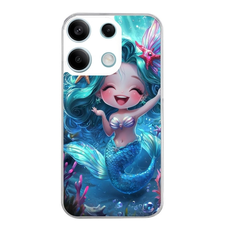 Coque taperso pour POCO X6 5G avec motif sirene style anime protection antichoc personnalisée