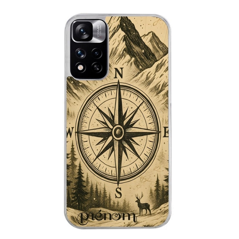 Coque taperso pour Redmi Note 10 4G 5G PRO 10S avec motif voyage et boussole protection antichoc personnalisée