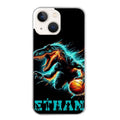 Coque taperso pour Iphone 13 et PRO MINI PRO MAX avec motif basket et dino personnalisee protection antichoc personnalisée