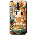 Coque noire taperso pour OPPO Reno 2 et 2Z avec motif dragon ramen 3 protection antichoc personnalisée