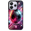 Coque noire taperso pour Redmi Note 14 et PRO PLUS 4G 5G avec motif foot etoile personnalisee protection antichoc personnalisée