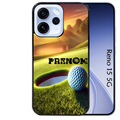 Coque noire taperso pour OPPO Reno 15 et F FS 5G avec motif golf personnalisee protection antichoc personnalisée