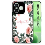 Coque personnalisée pour Honor 600 LITE cadre fleur pastel