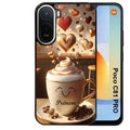 Coque pour POCO C81 PRO personnalisée cafe love morning