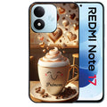 Coque pour Redmi Note 17 et PRO 4G 5G Max personnalisée cafe love morning