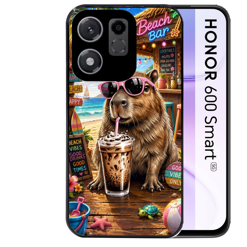 Coque pour Honor 600 SMART capybara beach